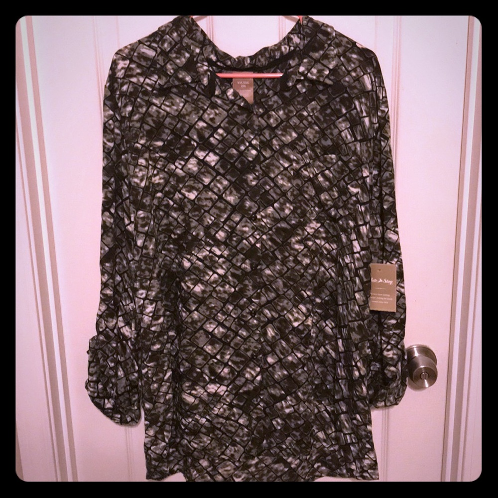 White Stag Plus Size Button Down